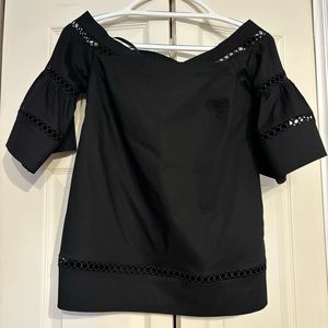 Michael Kors Off the Shoulder Black Top